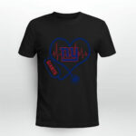 Stethoscope Heart New York Giants 4 T Shirt