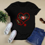 Stethoscope Heart San Francisco 49ers 2 T Shirt