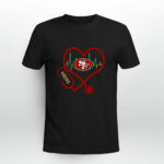 Stethoscope Heart San Francisco 49ers 4 T Shirt