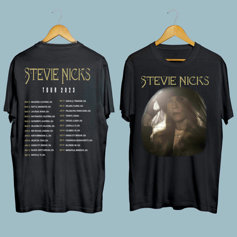 Stevie Nicks Tour 2023 Front 1 4 T Shirt