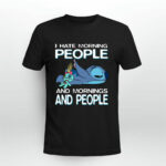 Stitch I Hate Morning People And Mornings And People 3 T Shirt
