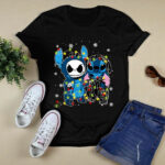 Stitch and Jack Skellington Cute Friends Christmas Light Disney Nightmare Before Christmas Swea 4 Sweatshirt