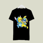 Stitch and Pikachu are best friends 3 T Shirt