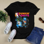 Stitch and Toothless Hug Dunkin Dont 4 T Shirt