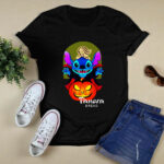Stitch hug Pumpkin Panera Bread logo Halloween 4 T Shirt