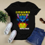 Stitch hug Pumpkin Waffle House Halloween 4 T Shirt