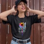 Sunflower Skull Zero Fucks Given 1 T Shirt