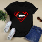 Superman Georgia Bulldogs 4 T Shirt