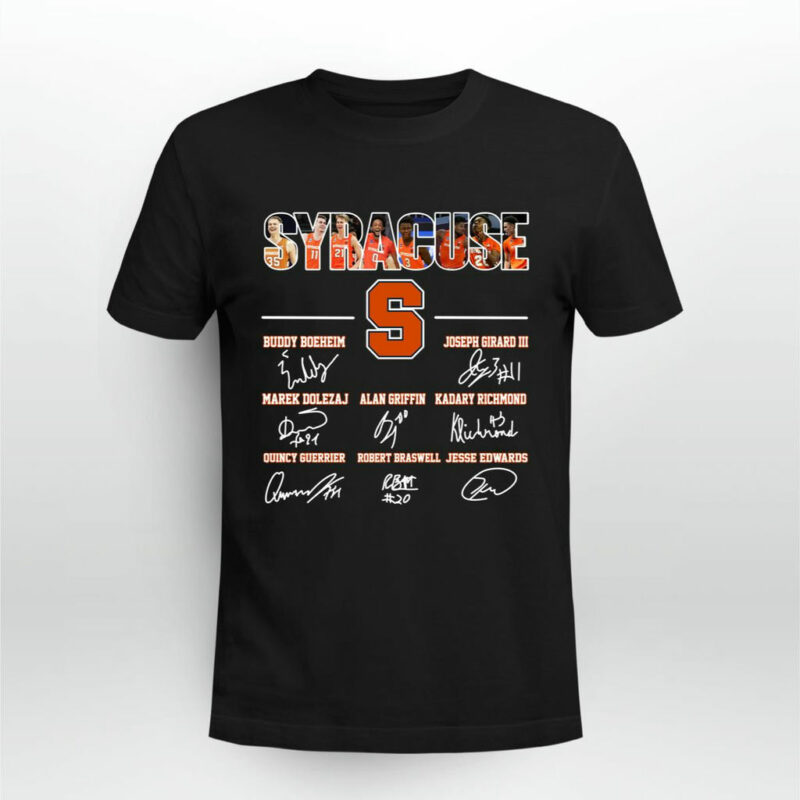 Syracuse Orange Buddy Boeheim Joseph Girard Iii Signatures 0 T Shirt