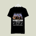 System of A Down Signature Fan 4 T Shirt