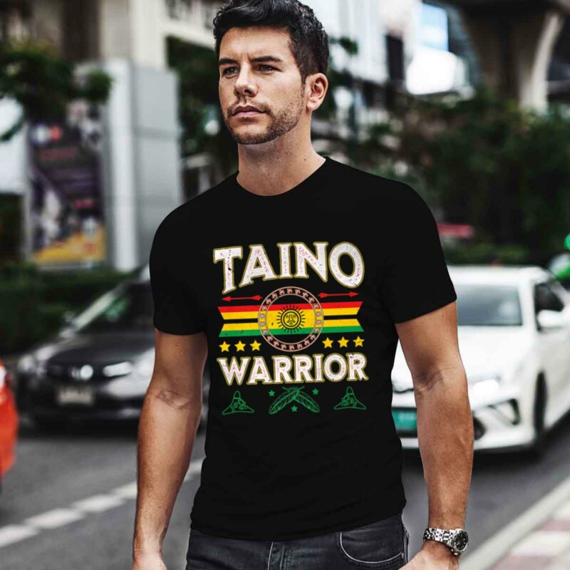 Taino Warrior Flag Native American Arawak Boriken Borinquen 0 T Shirt