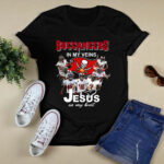 Tampa Bay Buccaneers In My Veins Jesus In My Hear 3 T Shirt