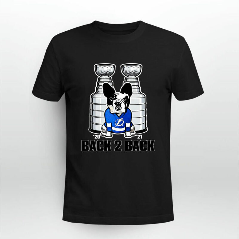 Tampa Bay Lightning 47 Harry The Dog Back 2 Back Stanley Cups 0 T Shirt