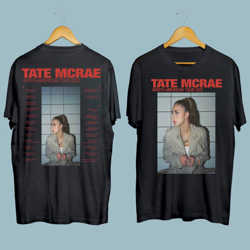 Tate Mcrae Tour 2022 Headlining Tour Graphic Front 4 T Shirt