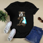 Tattoos Bulldog I love dad 4 T Shirt