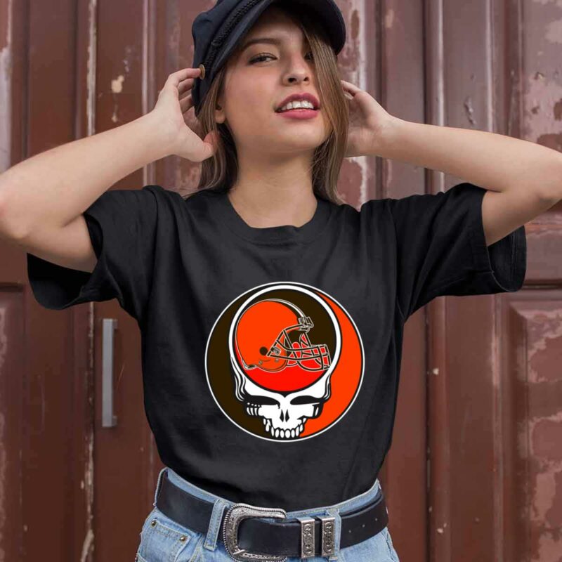 Team Cleveland Browns X Grateful Dead Logo Band 0 T Shirt