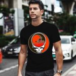 Team Cleveland Browns X Grateful Dead Logo Band 1 T Shirt