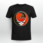 Team Cleveland Browns X Grateful Dead Logo Band 2 T Shirt