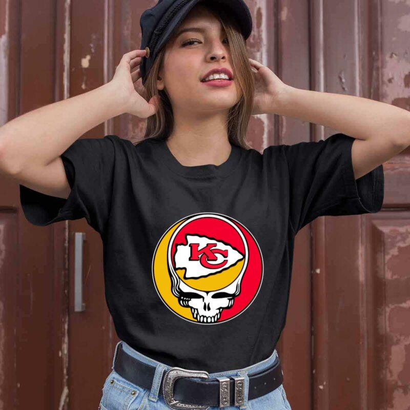 Team Kansas City Chiefs X Grateful Dead Logo Band 0 T Shirt