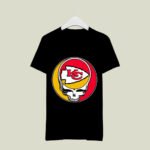 Team Kansas City Chiefs X Grateful Dead Logo Band 2 T Shirt
