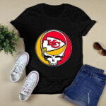 Team Kansas City Chiefs X Grateful Dead Logo Band 4 T Shirt
