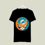 Team Miami Dolphins X Grateful Dead Logo Band 2 T Shirt