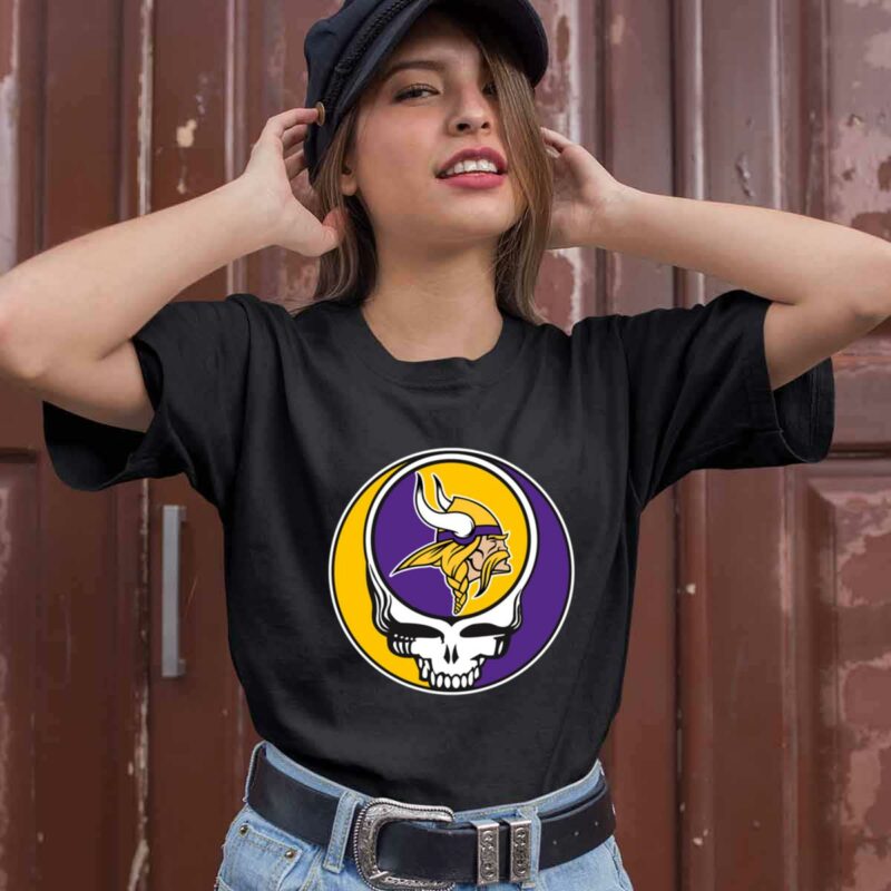 Team Minnesota Vikings X Grateful Dead Logo Band 0 T Shirt