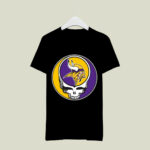 Team Minnesota Vikings X Grateful Dead Logo Band 2 T Shirt