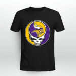 Team Minnesota Vikings X Grateful Dead Logo Band 4 T Shirt