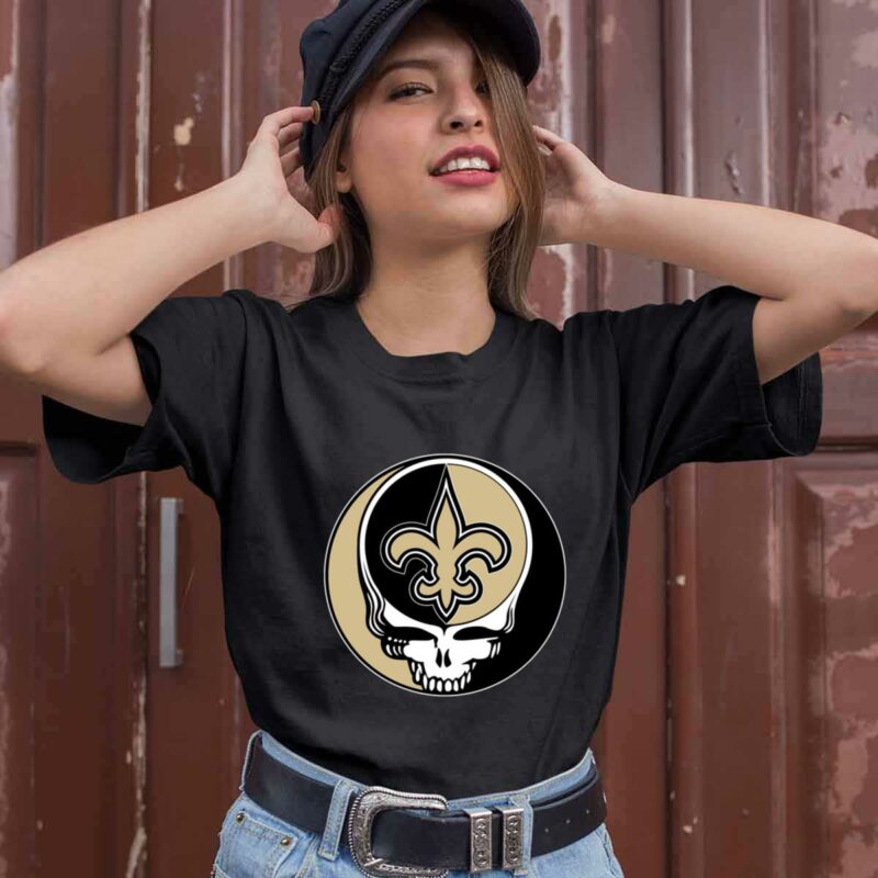 Team New Orleans Saints X Grateful Dead Logo Band 0 T Shirt