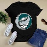 Team Philadelphia Eagles Grateful Dead Logo Band 2 T Shirt