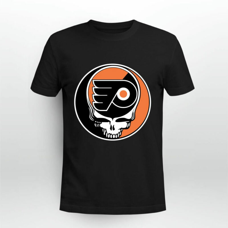 Team Philadelphia Flyers Grateful Dead Logo Band 0 T Shirt