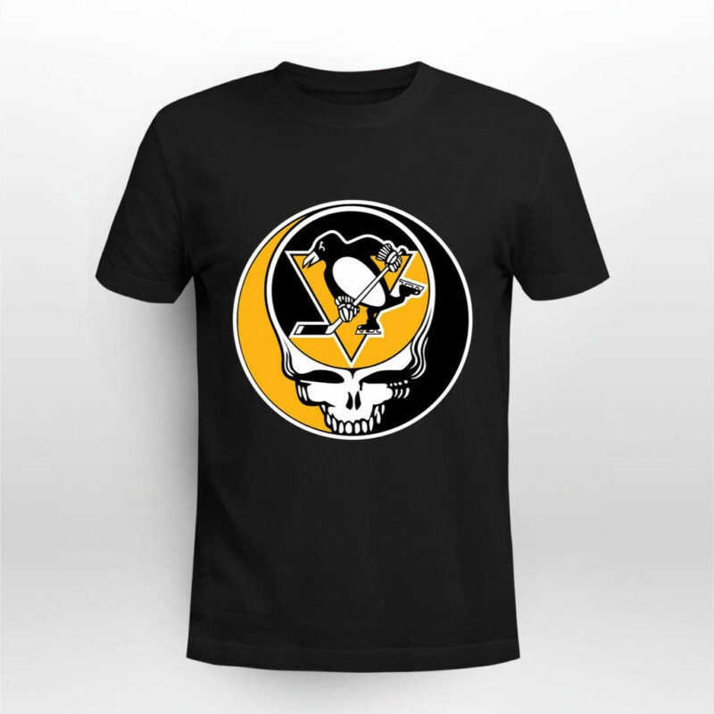 Team Pittsburgh Penguins Grateful Dead Logo Band 0 T Shirt