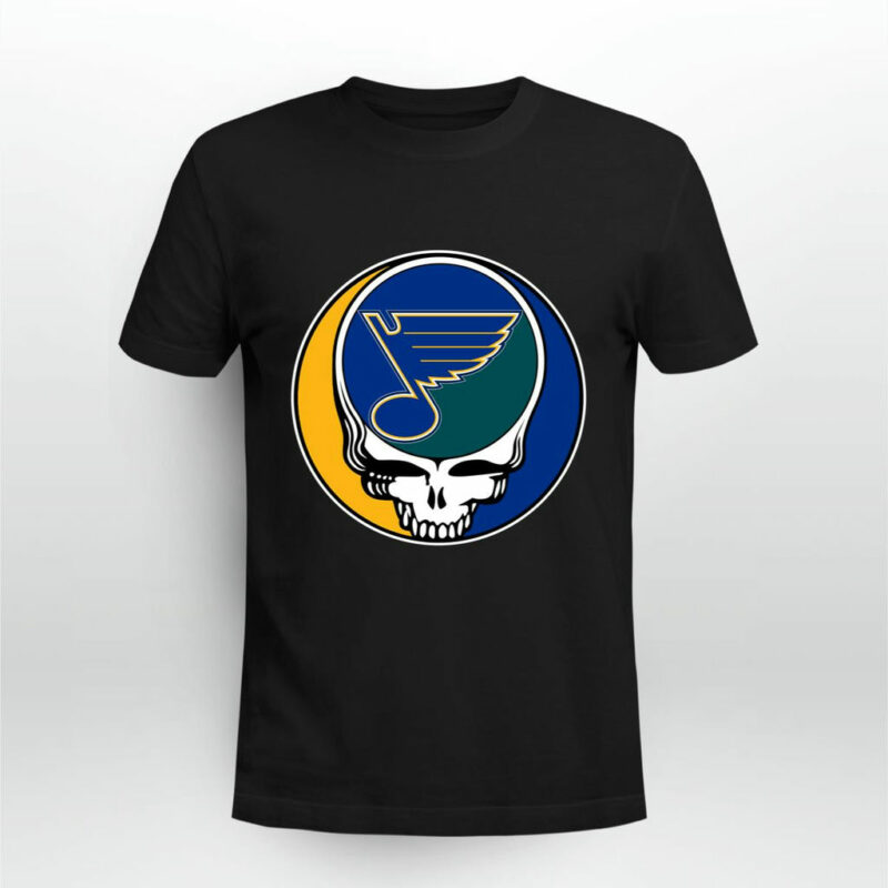 Team St Louis Blues Grateful Dead Logo Band 0 T Shirt