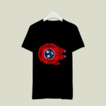 Tennessee Flag And The Millennium Falcon 3 T Shirt