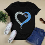 Tennessee Titans Heart 2 T Shirt