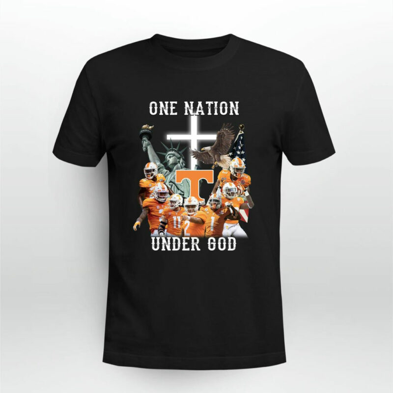 Tennessee Volunteers Football One Nation Under God 0 T Shirt