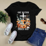 Tennessee Volunteers Football One Nation Under God 4 T Shirt