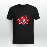 Texas Rangers Autism 4 T Shirt