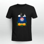 Texas Rangers Snoopy Pumpkin House 3 T Shirt