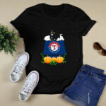 Texas Rangers Snoopy Pumpkin House 4 T Shirt