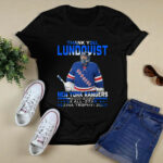 Thank you Lundqvist New York Rangers 2001 2020 signature 4 T Shirt
