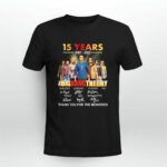 The Big Bang Theory 15 Years 2007 2022 Signature Thank You For The Memories 2 T Shirt