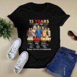 The Big Bang Theory 15 Years 2007 2022 Signature Thank You For The Memories 4 T Shirt