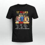 The Big Bang Theory 17 Years 2007 2024 Signature Thank You For The Memories 2 T Shirt