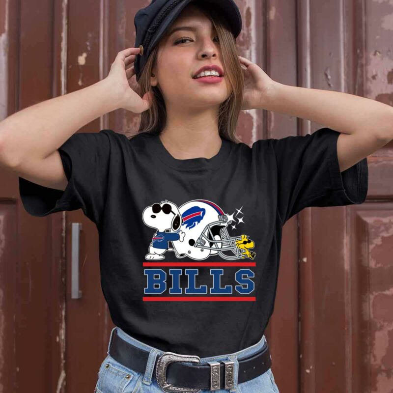 The Buffalo Bills Joe Cool And Woodstock Snoopy Mashup 0 T Shirt
