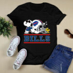 The Buffalo Bills Joe Cool And Woodstock Snoopy Mashup 2 T Shirt