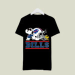The Buffalo Bills Joe Cool And Woodstock Snoopy Mashup 4 T Shirt