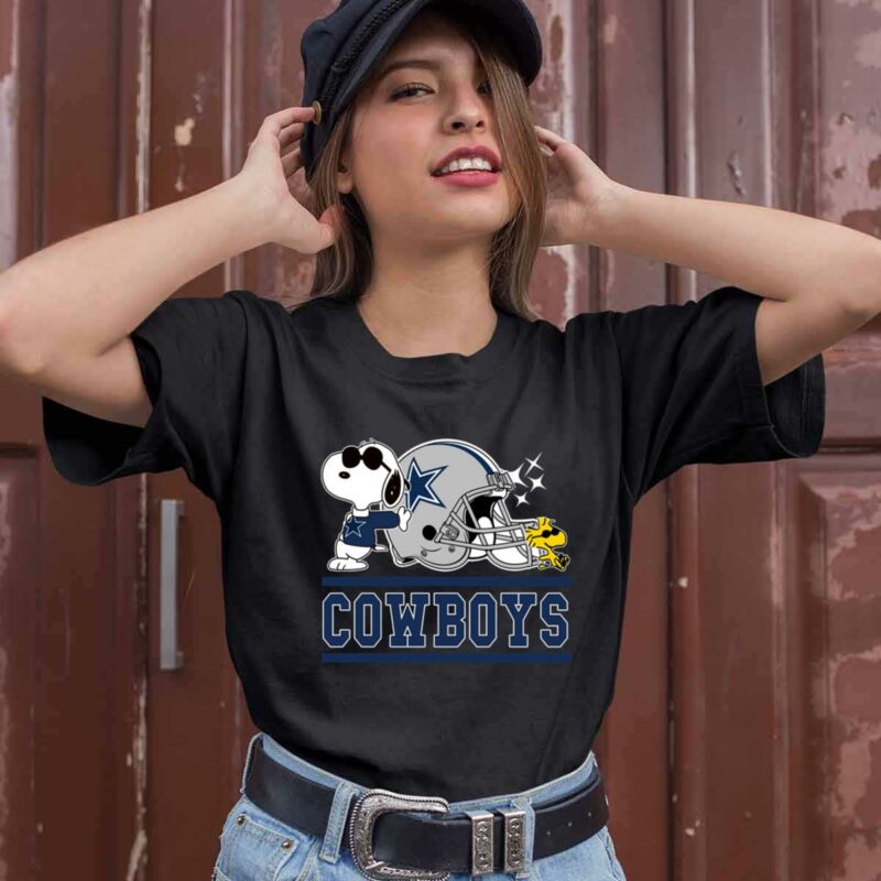 The Dallas Cowboys Joe Cool And Woodstock Snoopy Mashup 0 T Shirt