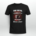 The Devil Whispered To Me Im Coming For You I Whispered Back Bring Coors Light Grim Reaper 3 T Shirt